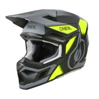 Oneal Шлем кроссовый 3Series Neon Vision V.24 серый/желтый в Владивостоке