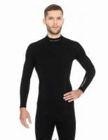 Brubeck Футболка мужская дл.рукав Wool Merino 78% Черный в Владивостоке