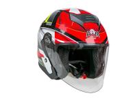 AiM Шлем открытый JK526 Red/Grey/Black в Владивостоке