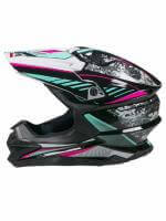 AiM Шлем кроссовый JK803 Multicolor Black/Blue в Владивостоке