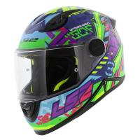 LS2 Мотошлем FF812 Kid Svent Blue Green в Владивостоке
