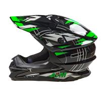 AiM Шлем кроссовый JK803S Green/Black в Владивостоке
