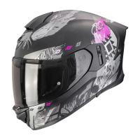 Scorpion Exo Мотошлем Exo-530 Air Hadji Черный/Серый/Розовый в Владивостоке