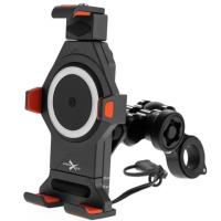 Extreme Style Мото держатель с беспроводной зарядкой anti-vibration R17W в Владивостоке