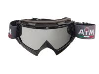 AiM Очки кроссовые (PRO) 157-100 Black Glossy в Владивостоке