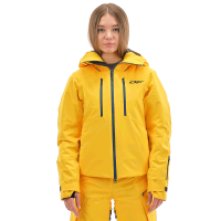 Dragonfly Куртка утепленная Gravity Premium Woman Yellow-Dark Ocean в Владивостоке
