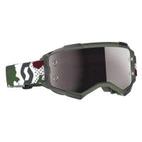 Scott Очки кроссовые Fury dark green/white silver chrome works в Владивостоке