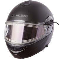 LS2 Мотошлем снегоходный FF325 Strobe Electric Snow Solid Черный Матовый в Владивостоке