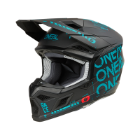 Oneal Шлем кроссовый 3Series Static черный/бирюзовый в Владивостоке