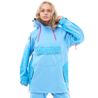 Dragonfly Куртка-анорак сноубордическая DF Uktus Woman Blue - Pink в Владивостоке