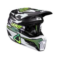 Leatt Шлем кроссовый детский 3.5 V26 Storm Teal + очки Vizion 3.5 в Владивостоке