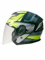 AiM Шлем открытый JK526 Yellow/Grey/Black в Владивостоке