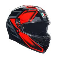 AGV Шлем K3 Compound Black/Red в Владивостоке