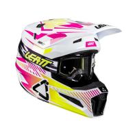 Leatt Шлем кроссовый 3.5 V26 Storm Pink + очки Vizion 3.5 в Владивостоке