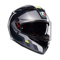 AGV Шлем K3 Shade Grey/Yellow Fluo в Владивостоке