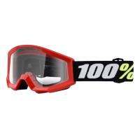 100% Очки детские Strata Mini Goggle Red/Clear Lens 2025 в Владивостоке