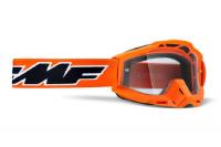 100% Маска кросс FMF Powerbomb Rocket Orange - прозрачная линза в Владивостоке