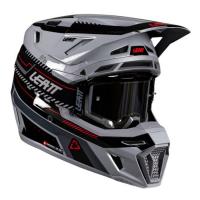 Leatt Шлем кроссовый 8.5 Grey V26 + очки Velocity 5.5 в Владивостоке