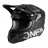 Oneal Шлем кроссовый 5Series Polyacrylite Черный/Белый в Владивостоке