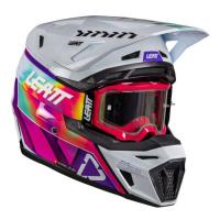 Leatt Шлем кроссовый 8.5 Pinata Teal V26 + очки Velocity 5.5 в Владивостоке