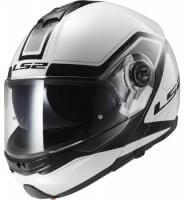 LS2 Мотошлем снегоходный FF325 Strobe Electric Snow Civik Черный/Белый в Владивостоке