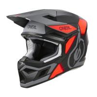 Oneal Шлем кроссовый 3Series Vision Серый/Красный в Владивостоке