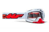 100% Маска кросс FMF Powerbomb Rocket White - прозрачная линза в Владивостоке