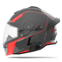 509 Шлем Delta V Carbon Commander с подогревом Racing Red в Владивостоке
