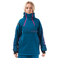 Dragonfly Куртка-анорак сноубордическая DF Uktus Woman Dark Ocean - Pink в Владивостоке