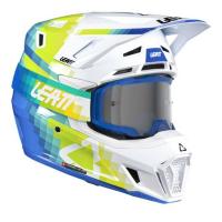 Leatt Шлем кроссовый  7.5 V26 Pixel Blue + очки Velocity 4.5 в Владивостоке