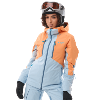 Dragonfly Куртка горнолыжная утепленная Gravity Woman 2025 Mock Orange-Light Blue в Владивостоке