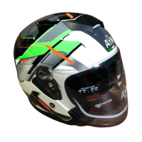 AiM Шлем JK526 Fluo-Green/White/Black в Владивостоке