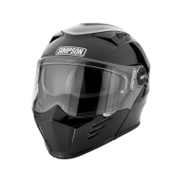 Simpson Шлем модуляр Darksome Gloss Black в Владивостоке