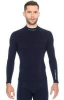 Brubeck Футболка мужская дл.рукав Wool Merino 78% Темно-Синий в Владивостоке