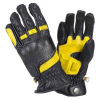 BY City Мотоперчатки Retro II Black/Yellow в Владивостоке