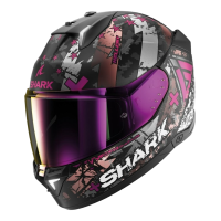 Shark Шлем Skwal i3 Hellcat Mat Black/Chrome/Violet в Владивостоке