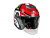 AiM Шлем открытый JK526 Red/Grey/Black в Владивостоке