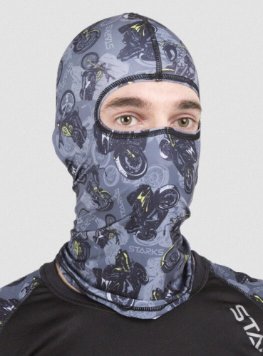 Starks Подшлемник Light Print Moto Серый принт в Владивостоке