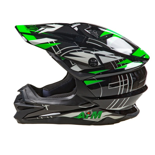 AiM Шлем кроссовый JK803S Green/Black в Владивостоке