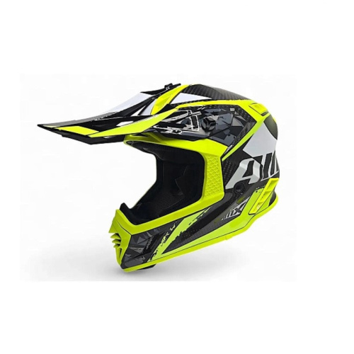 AiM Шлем RH855 Carbon Terrain Black/Yellow в Владивостоке