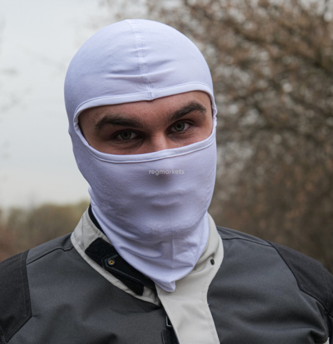 MotoLike Подшлемник Хлопок/Эластан Белый в Владивостоке