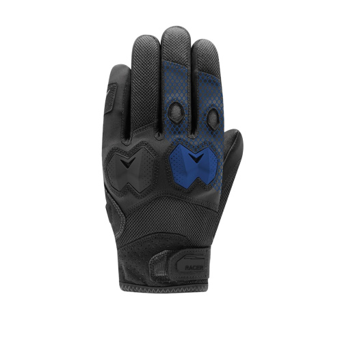 Racer Перчатки Blocks Black/Blue в Владивостоке