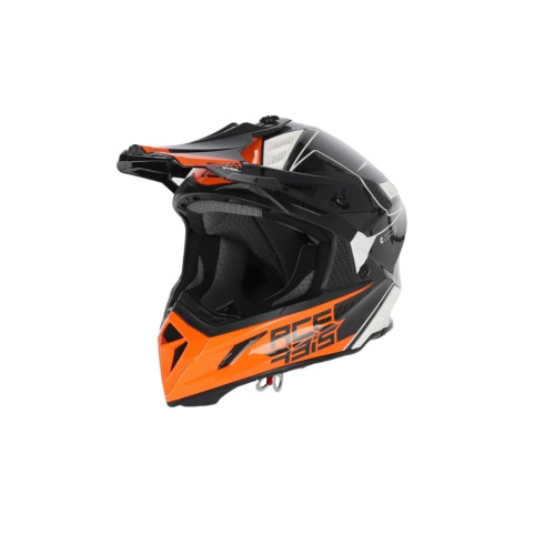 Acerbis Шлем Steel Carbon White/Orange в Владивостоке