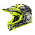LS2 Шлем MX437 Fast Evo Mini Crusher Black Hi-Vis Yellow в Владивостоке