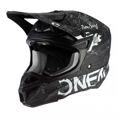 Oneal Шлем кроссовый 5Series Polyacrylite Черный/Белый в Владивостоке